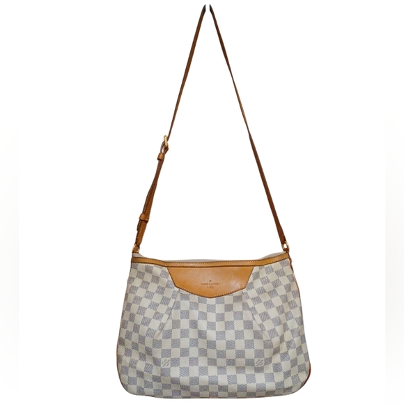 ✨️LOUIS VUITTON DAMIER AZUR CANVAS SIRACUSA MM BAG - Picture 15 of 16